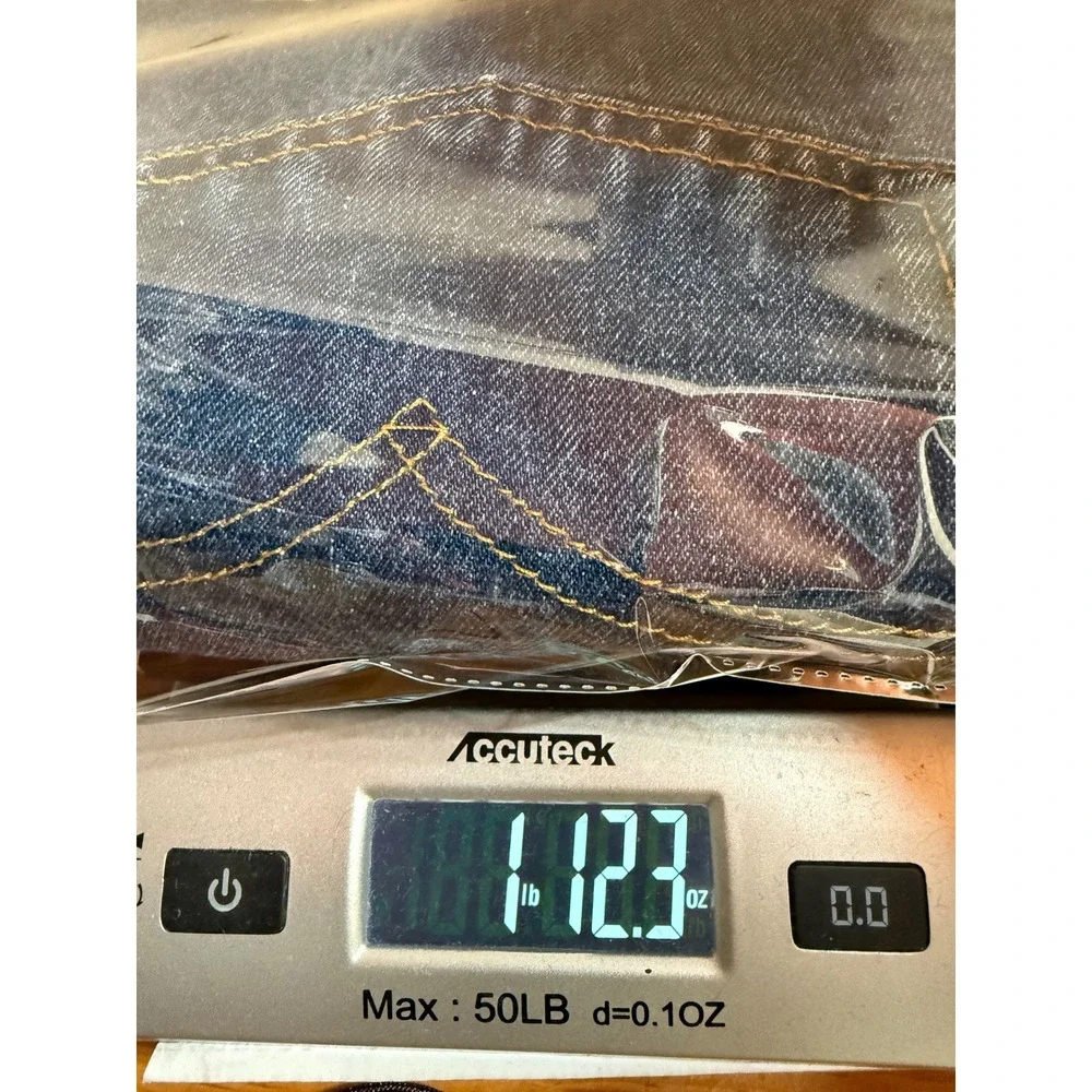 Levi's 505 Regular Fit Jeans Mens 34x29 Blue Straight Leg‎ Denim Pants Grunged